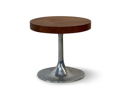 Walnut Top Tulip Base Drinks Stand