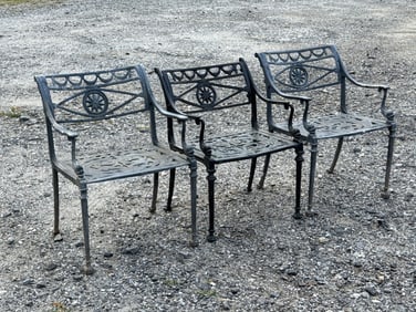 Three Kenneth Lynch & Sons (attrb.). Garden Chairs