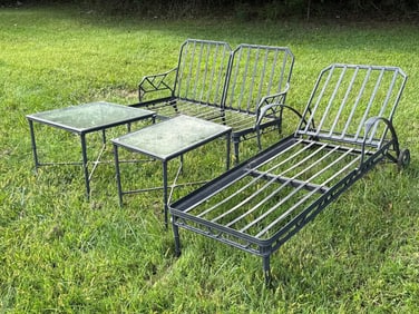 Brown Jordan Calcutta Cast Aluminum Patio Lounge Set