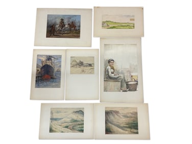 Six Hermann Faber Watercolors