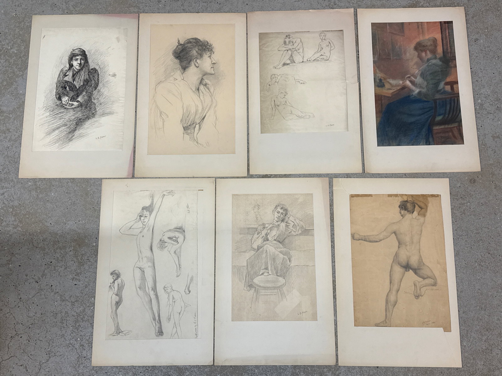 Seven Ludwig E. Faber 19th C. Illustrations (1 of 9)