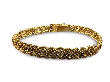 18K AGA Correa Twisted Rope Bracelet