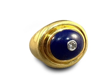 Paloma Picasso Tiffany & Co. 18K Lapis Ring