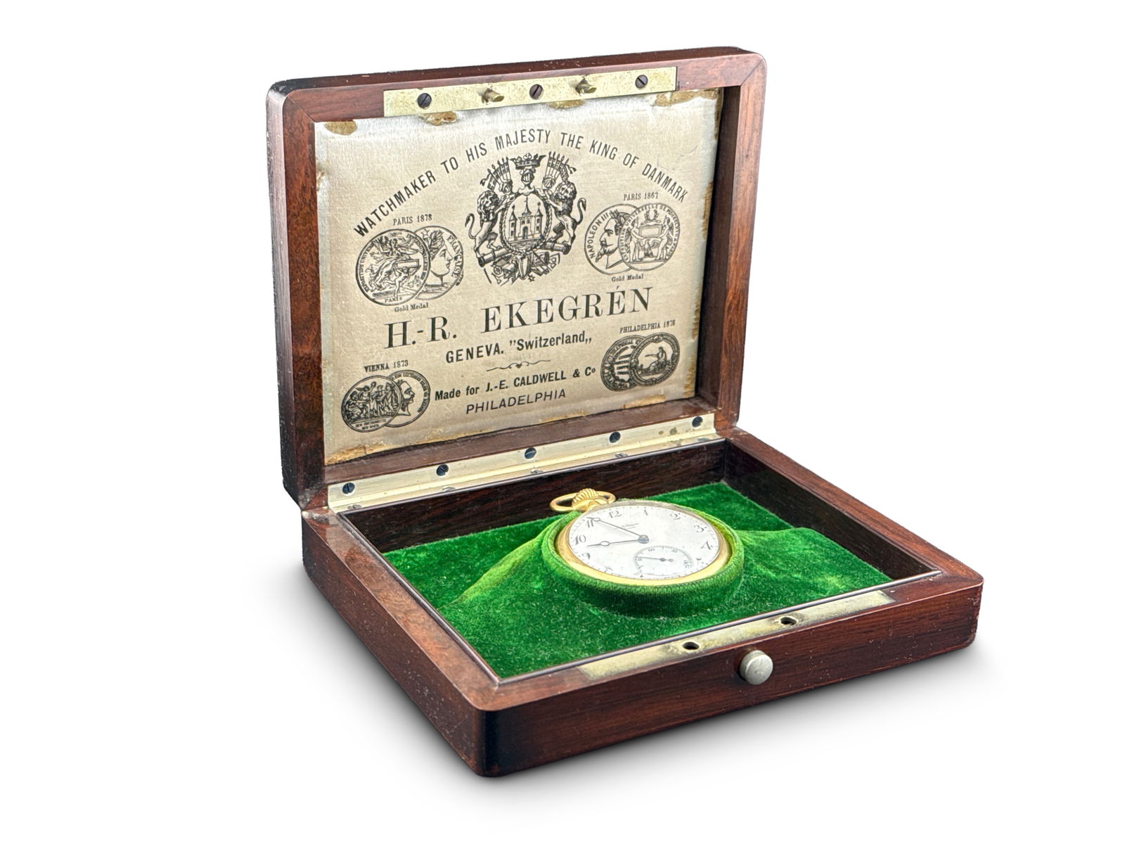 18K Gold H.R. Ekegren Pocket Watch (1 of 9)