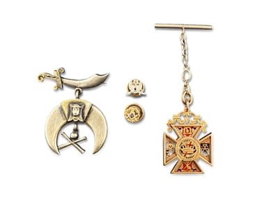 Gold and Silver Masonic Jewelry