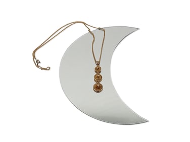 10K Yellow Gold Lavalier Pendant Necklace