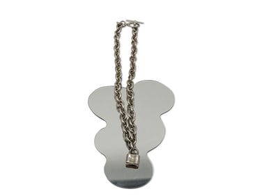 Tiffany & Co. Sterling Lock Chain Necklace