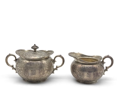 Tiffany & Co. Sterling Creamer and Sugar Bowl
