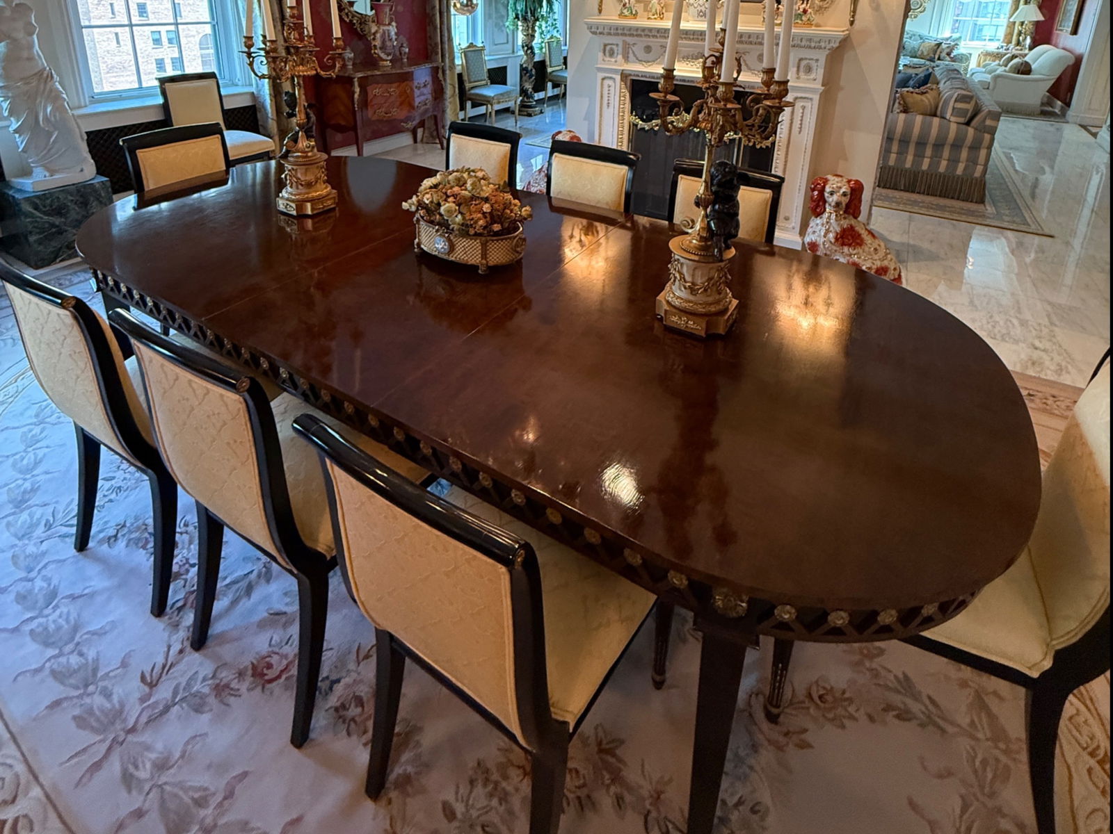 12 Trouvailles French Empire-style Dining Chairs (1 of 5)