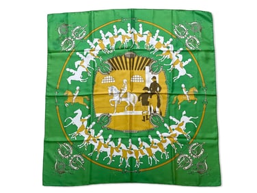 Hermès Paris Manege Silk Scarf