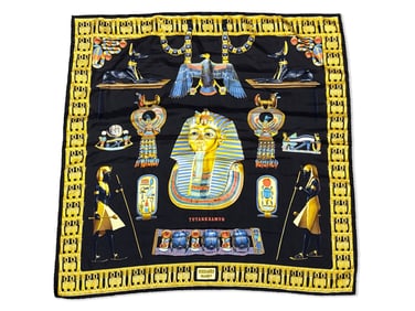 Hermès Tutankhamun Silk Scarf
