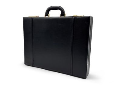Bally Pebbled Leather Briefcase