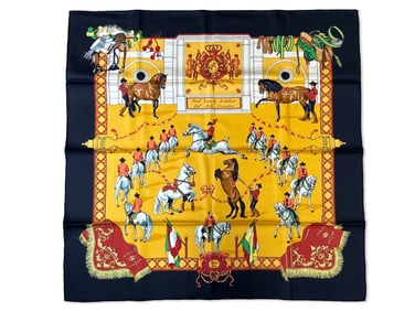 Hermès Royal Andalusian School Silk Scarf