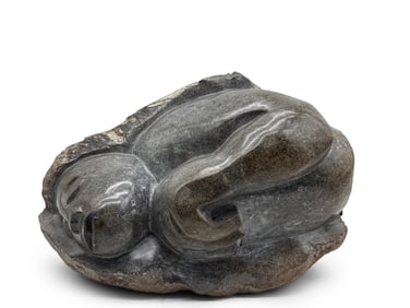 Mike Masedza Shona Sculpture: Man in a Cave