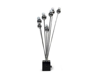 Eight-Light Sputnik Chrome Table Lamp