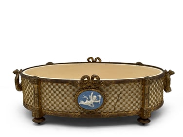 Sevrès Louis XV-style Gilt Bronze and Jasper Bowl