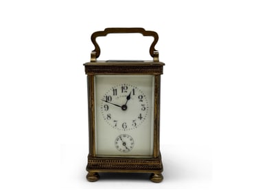 French Bronze Carriage Clock
