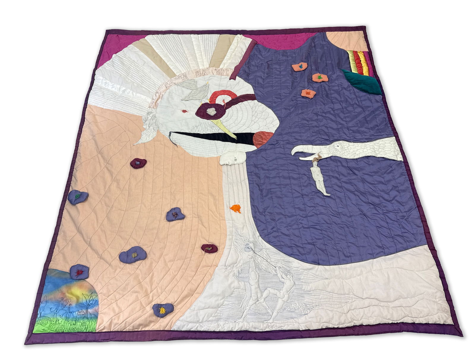 Abstract Quilted Story Tapestry (1 of 6)