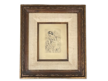 Pierre Auguste Renoir Etching: Standing Bather