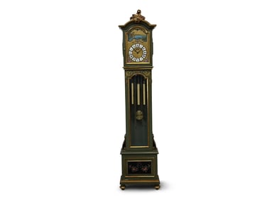 Stile Fomm Paint-Decorated Grandmother Clock