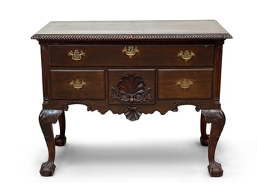 Chippendale-style Mahogany Lowboy