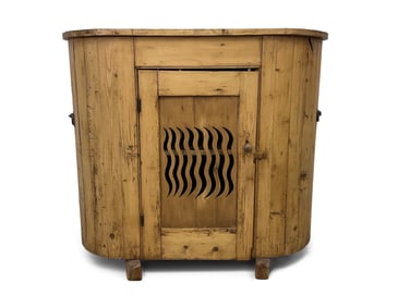 Scrubbed Pine Huffer Plate Warming Cupboard