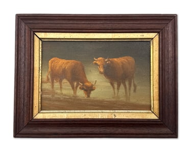 Miniature Oil/Canvas: Cow