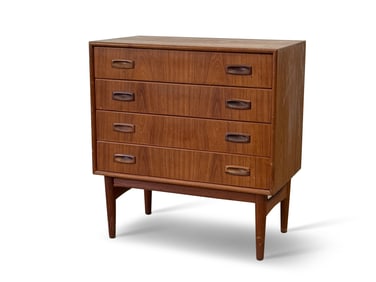 Danish Teak Four-Drawer Bachelor's Chest