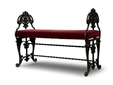 Victorian Cast Iron Window Bench