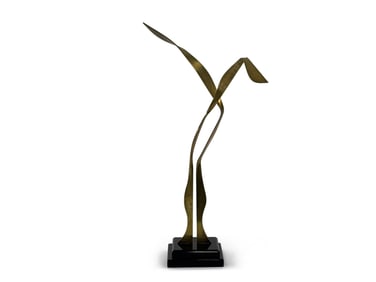 Van Teal Signed Brass Modernist Sculpture