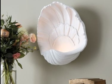 Pair of Miles Redd/Ballard Design Shell Sconces