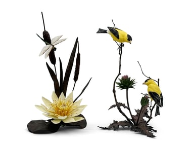 Two Boehm Bronze and Porcelain Sculptures