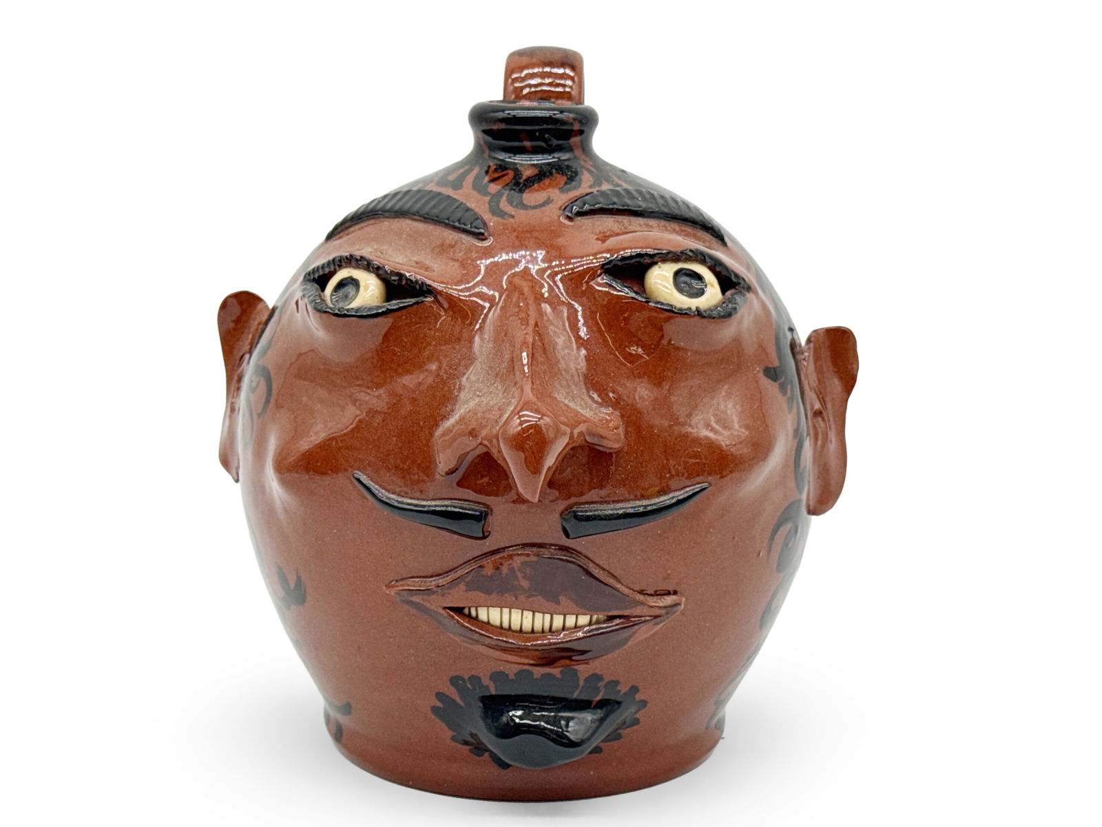 Nolde Forest Pottery Grotesque Face Jug (1 of 5)