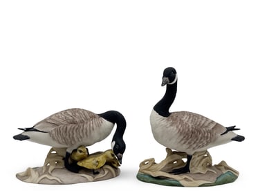 Two Boehm Porcelain Canada Geese