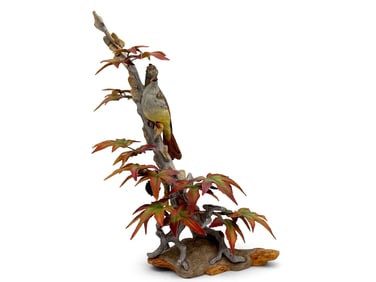 Boehm Crested Flycatcher Porcelain Figurine