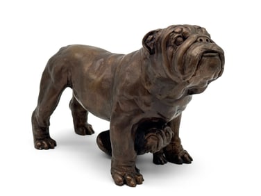 Audrey Fournier Bronze Bulldog