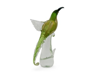 Murano Bird of Paradise Sculpture