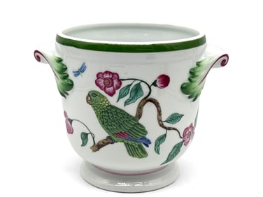 Lynn Chase Parrots of Paradise Cache Pot
