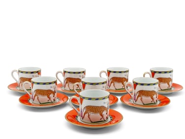 Lynn Chase Tiger Raj Demitasse Set