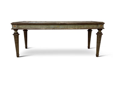 Venetian Painted and Parcel Gilt Neoclassical Coffee Table