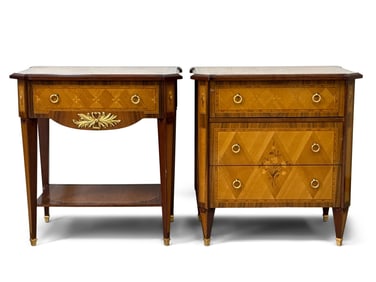 Pair of Colombo Stile Neoclassical-style Nightstands