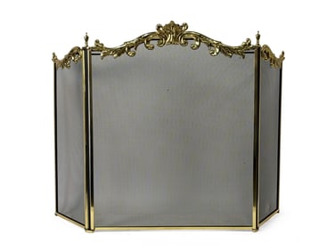 Brass Louis XV-style Fireplace Screen