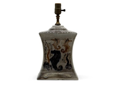 Attrib. Francis Joseph Von Tury Ceramic Table Lamp