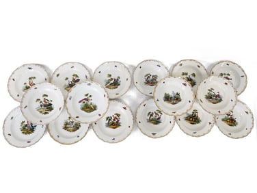 16 Meissen Rothschild Porcelain Bowls