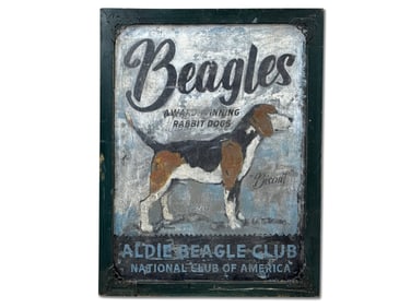 Hand-Painted Sign: National Beagle Club