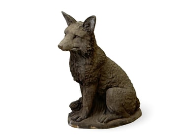 Cast Stone Garden Ornament: Fox