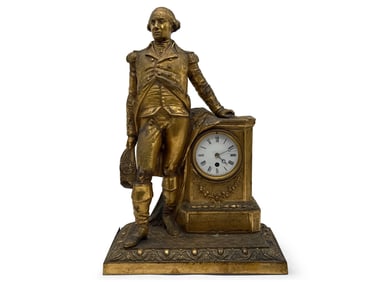 Nicholas Muller George Washington Figural Clock