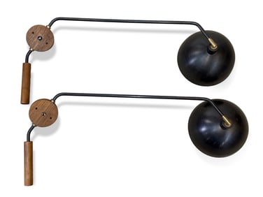 Pair of Allied Maker Arc Wall Lamps