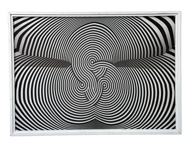 Modernist Op Art Framed Tapestry