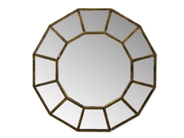 Decorator Gilt-Framed Bullseye Wall Mirror